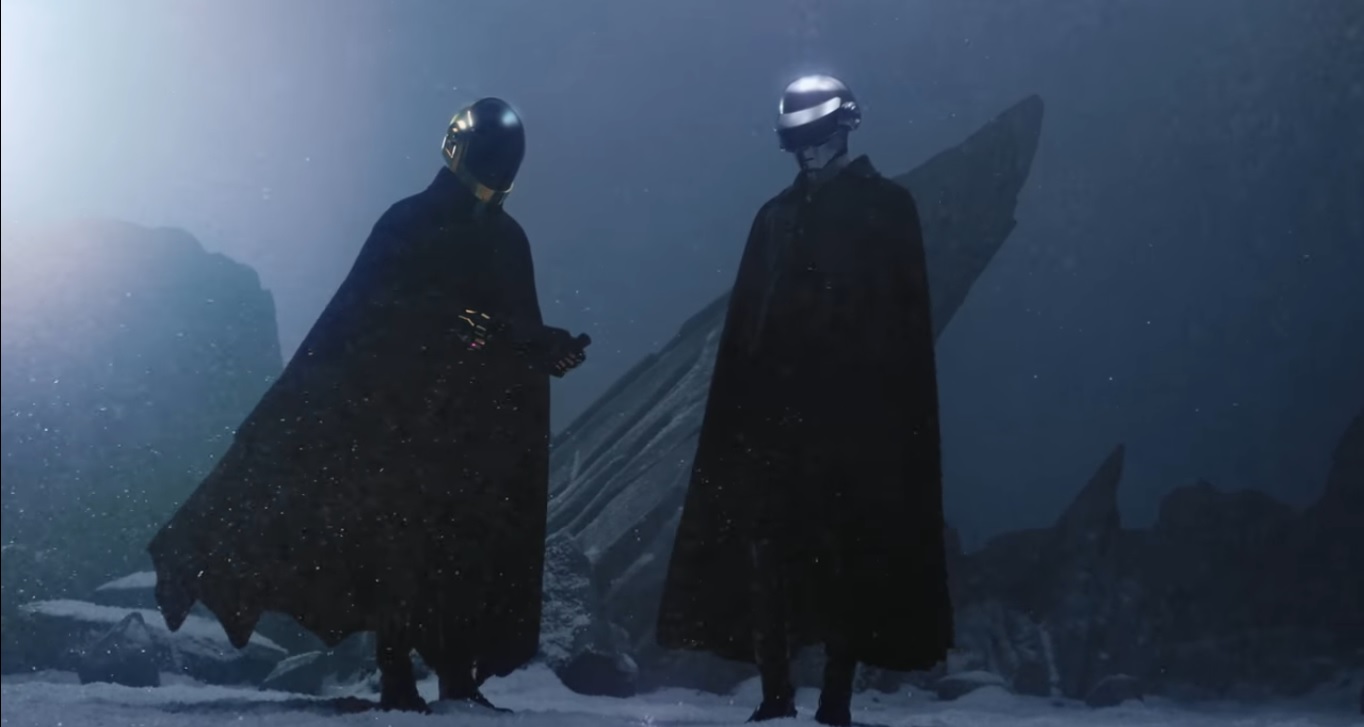 The Weeknd y Daft Punk en el video de "I Feel It Coming"