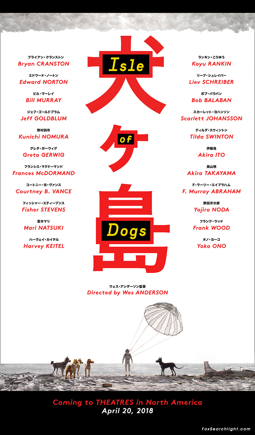 Wes Anderson estrenará Isle Of Dogs en 2018