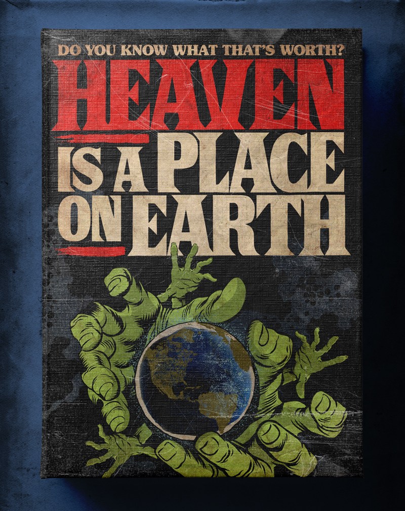 Butcher Billy ilustra Heaven Is A Place On Earth de Belinda Carlisle 