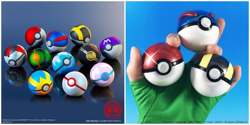 El set de 11 pokébolas de Bandai