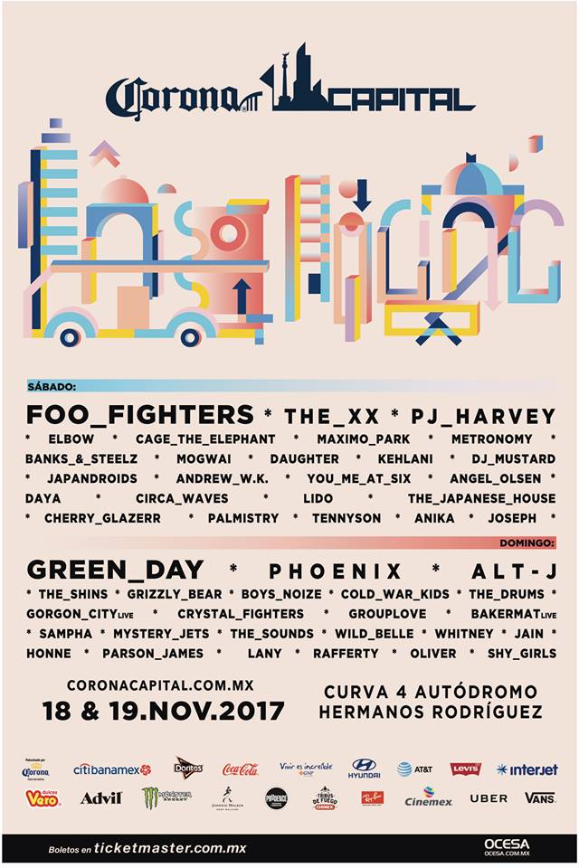 Estas son las bandas que tocarÃ¡n cada dÃ­a en el #CC17