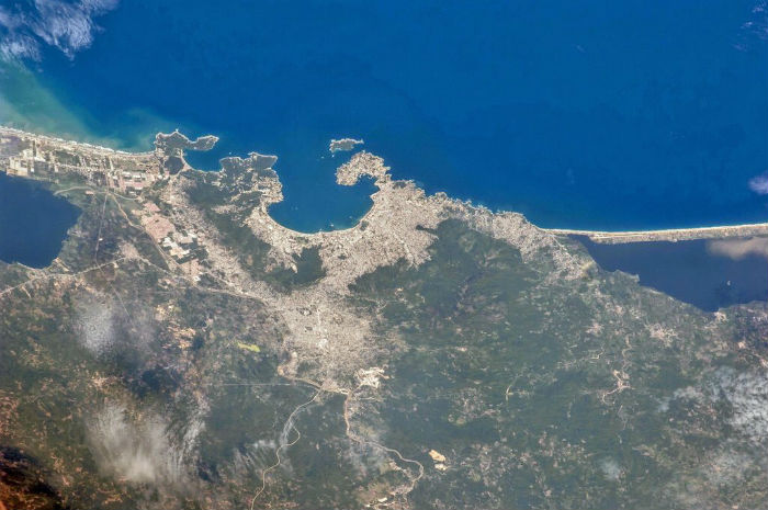 Acapulco desde el espacio
