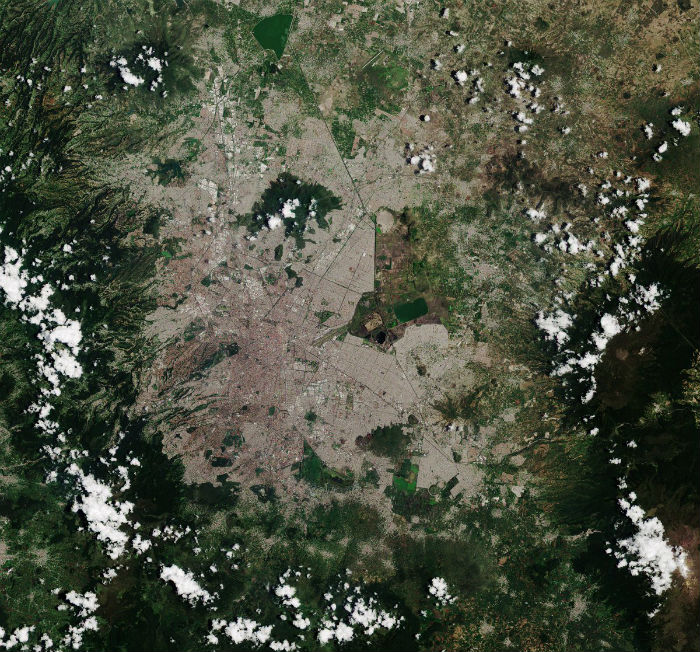 Así se ve la capital desde las alturas