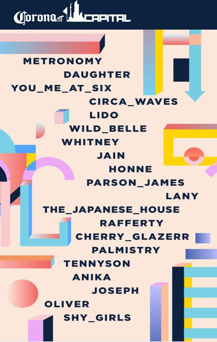 Bandas confirmadas por Corona Capital 2017