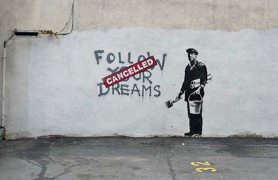 graffitis de Banksy