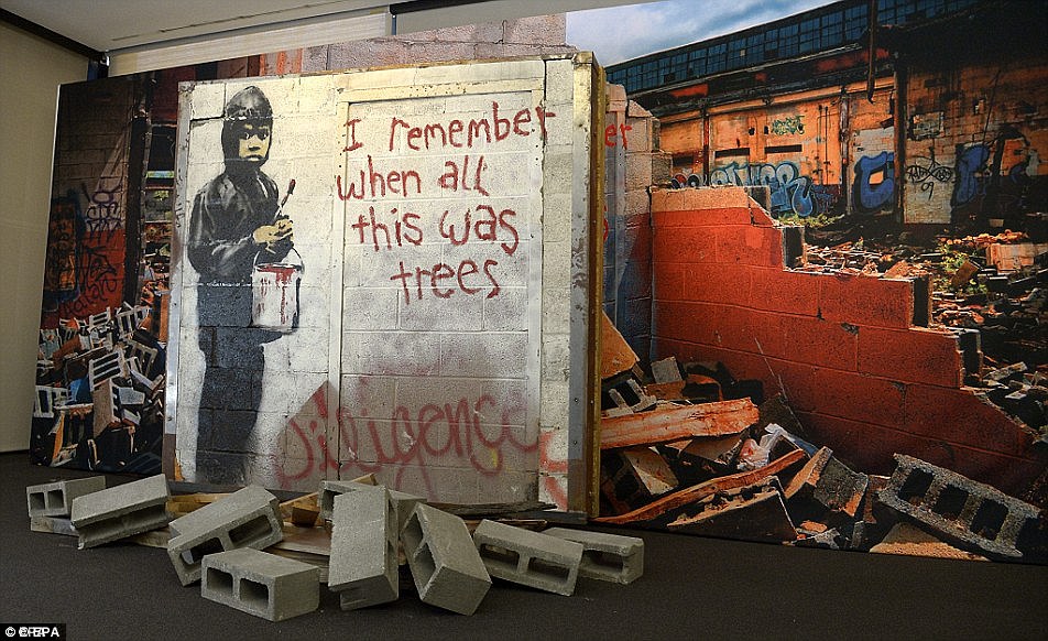 graffitis de Banksy