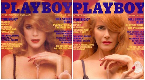 Hermosa pelirroja posando para Playboy