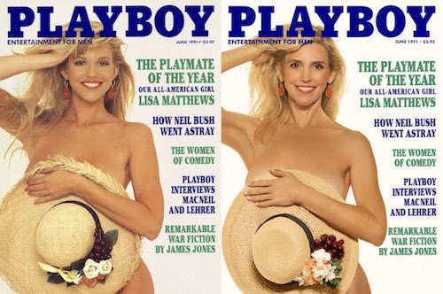 "Conejita" de playboy en su edición de 1991