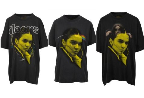 Playeras hermanas jenner iconos de rock 