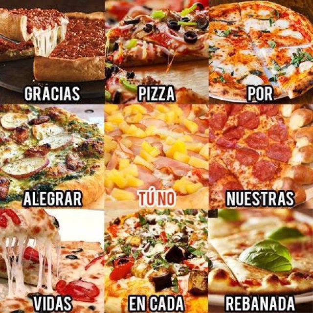 tÃº no piÃ±a en la pizza