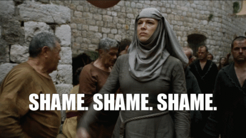 Hermana Septa de Game of Thrones en la caminata de la vergüenza