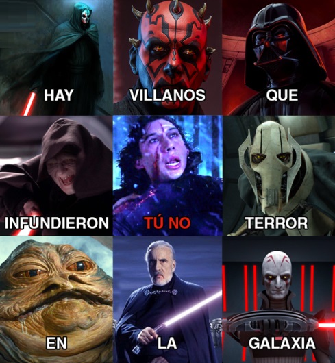 tÃº no villanos star wars