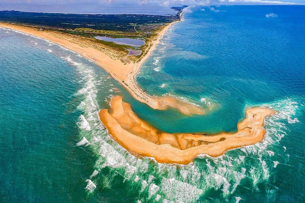 Una nueva isla apareció temporalmente en costas de Carolina del Norte