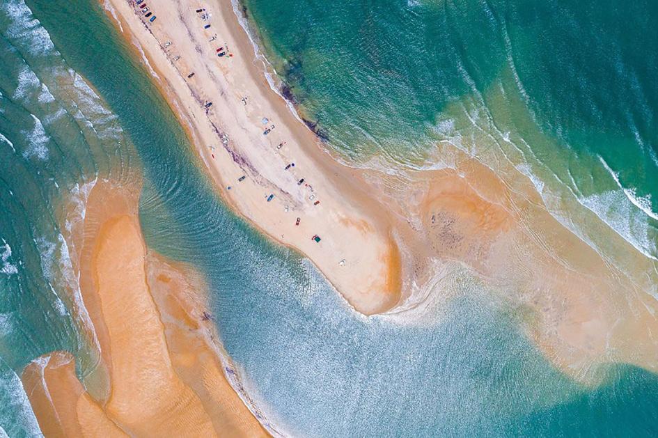 Una nueva isla apareció temporalmente en Carolina del Norte