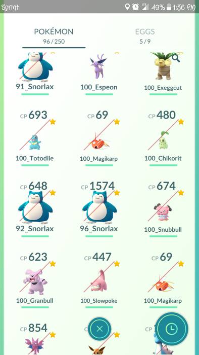 Niantic marcó los pokémon capturados usando hacks