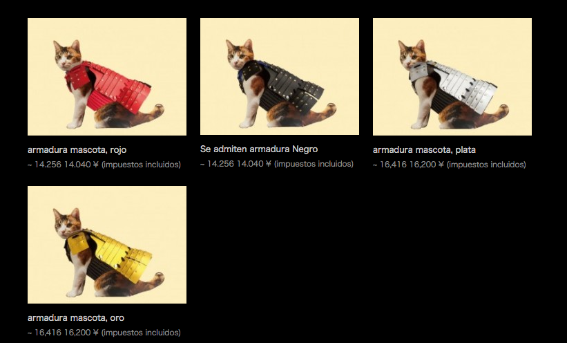 Samurai Age crea armaduras de samurái y su nueva colección es para mascotas