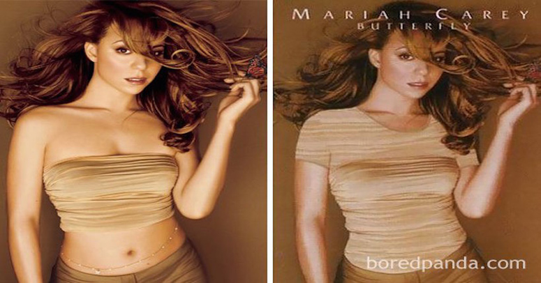 Portada Mariah Carey censurada medio oriente