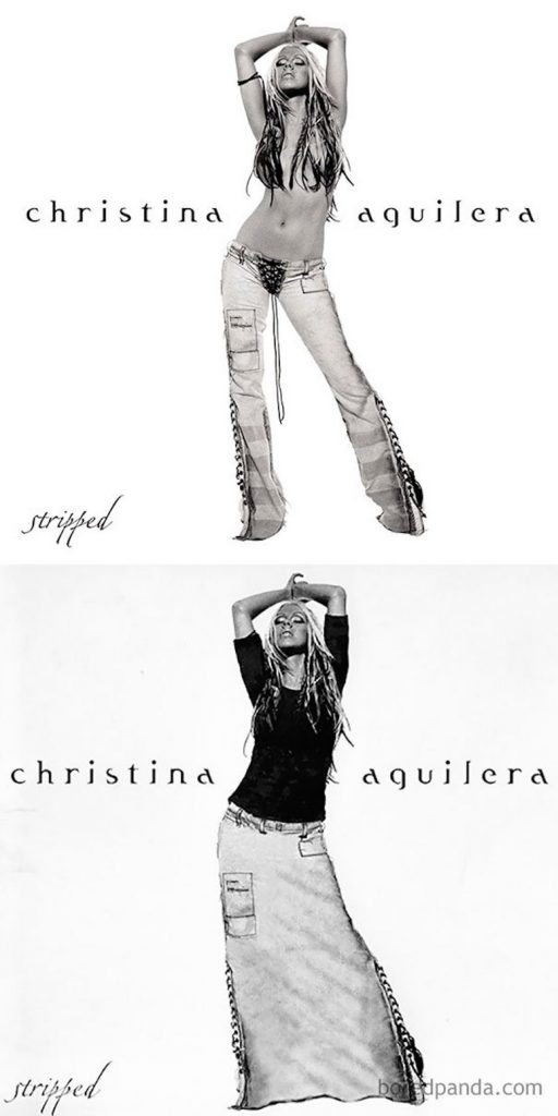 Christina aguilera portada censurada