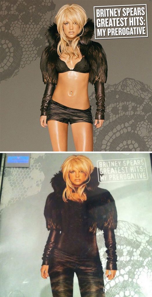 Britney Spears portada censurada medio oriente