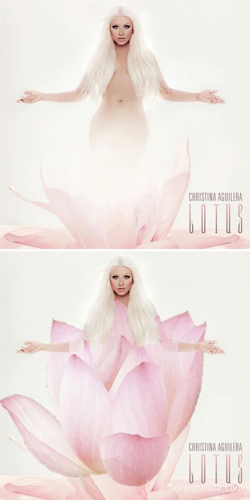 portada censurada lotus cristina aguilera 