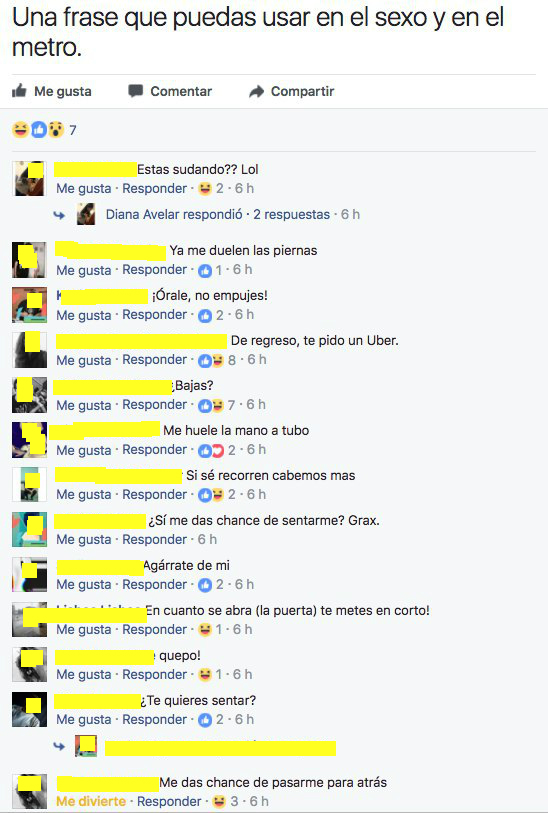 frase durante el sexo y en el metro