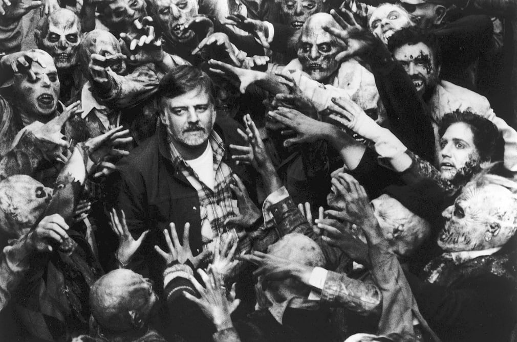 George A. Romero,en la filmación de "La noche de los muertos vivientes"