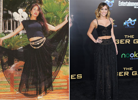 Miley Cyrus le copia a Selena