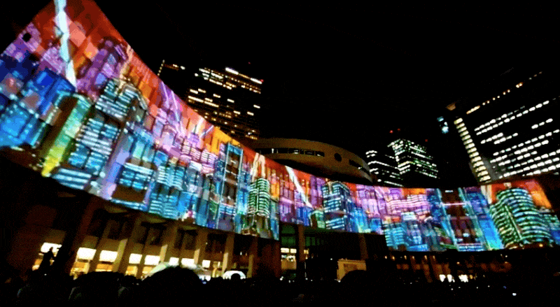 Mapping de Akira previo a Tokio 2020