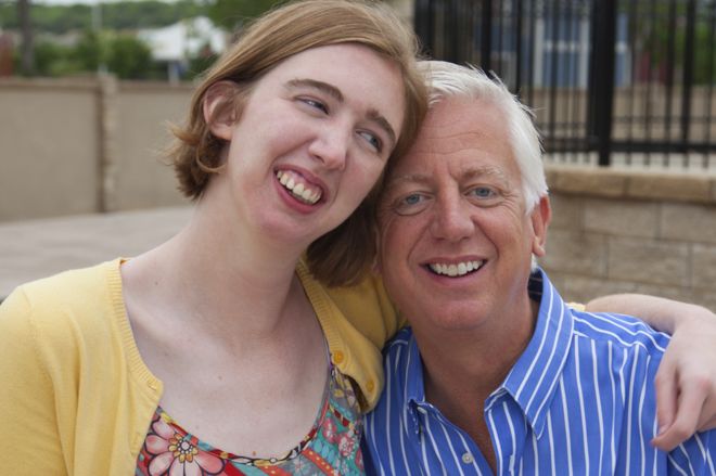 Morgan y su papá gordon