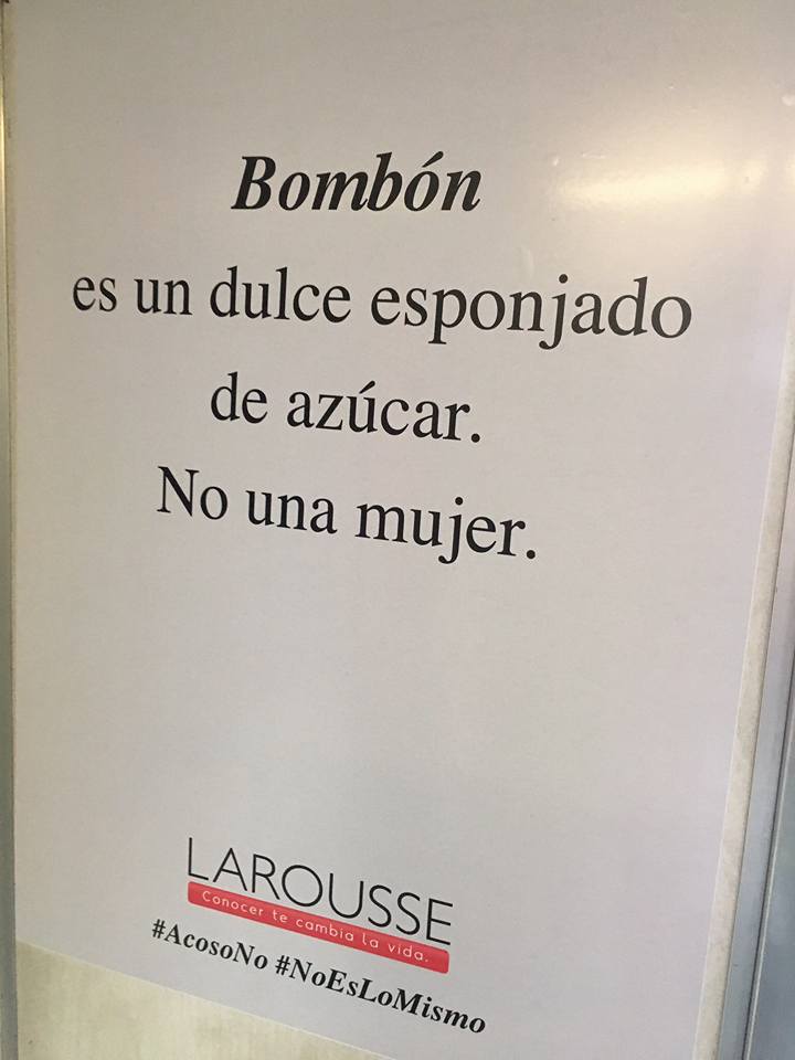 El metro se está llenando de anuncios que explican que #NoEsNo
