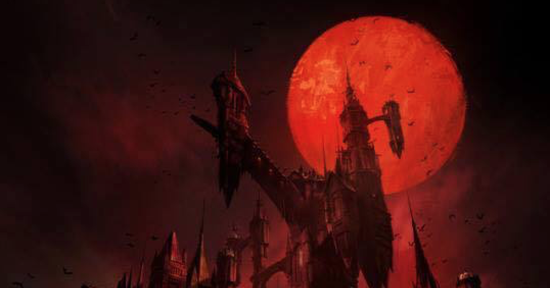 Parte del pÃ³ster de la serie de Castlevania para Netflix