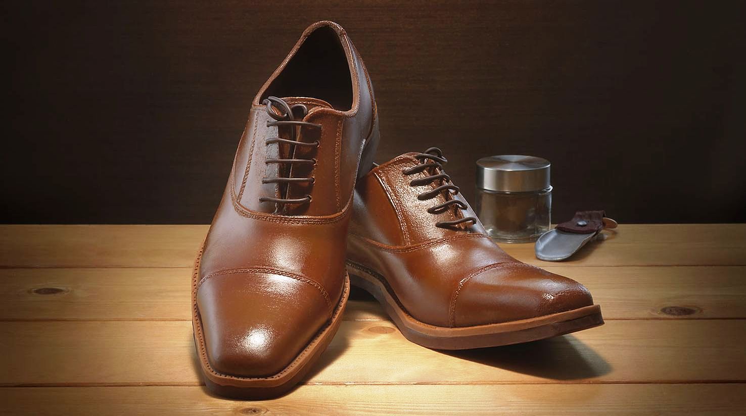 zapatos oxford de chocolate
