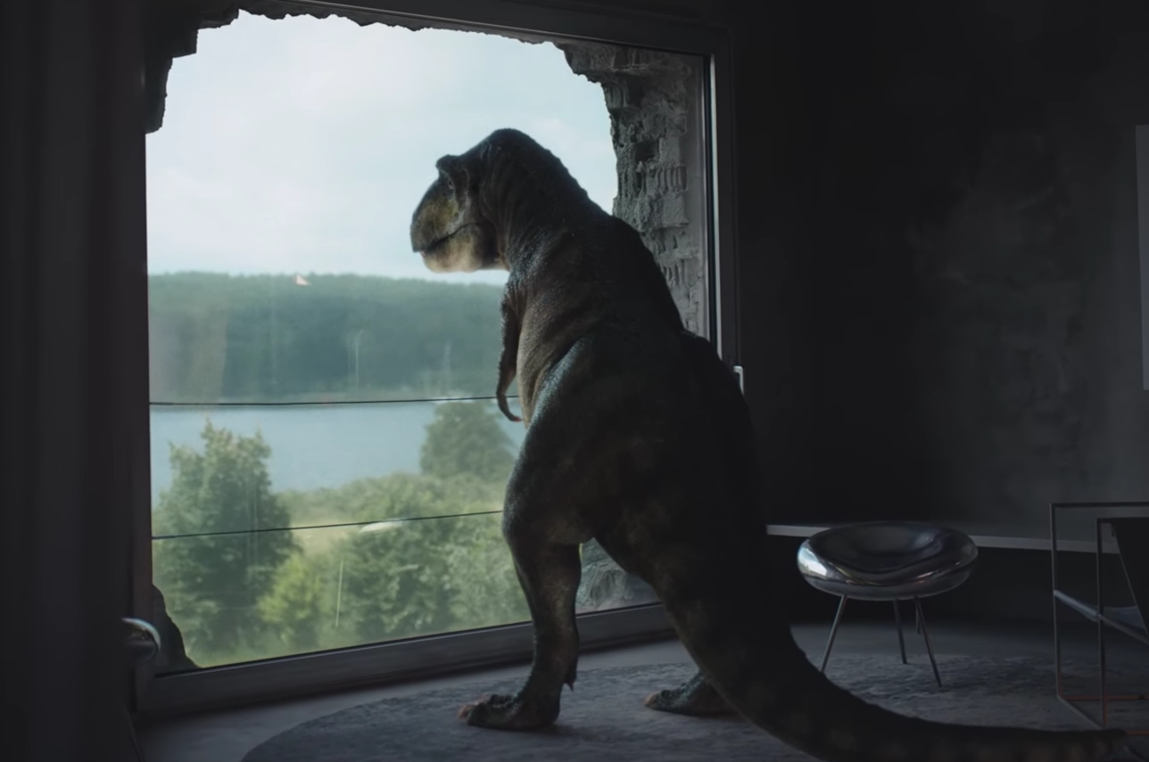 T-Rex aparece muy deprimido en un comercial de Audi
