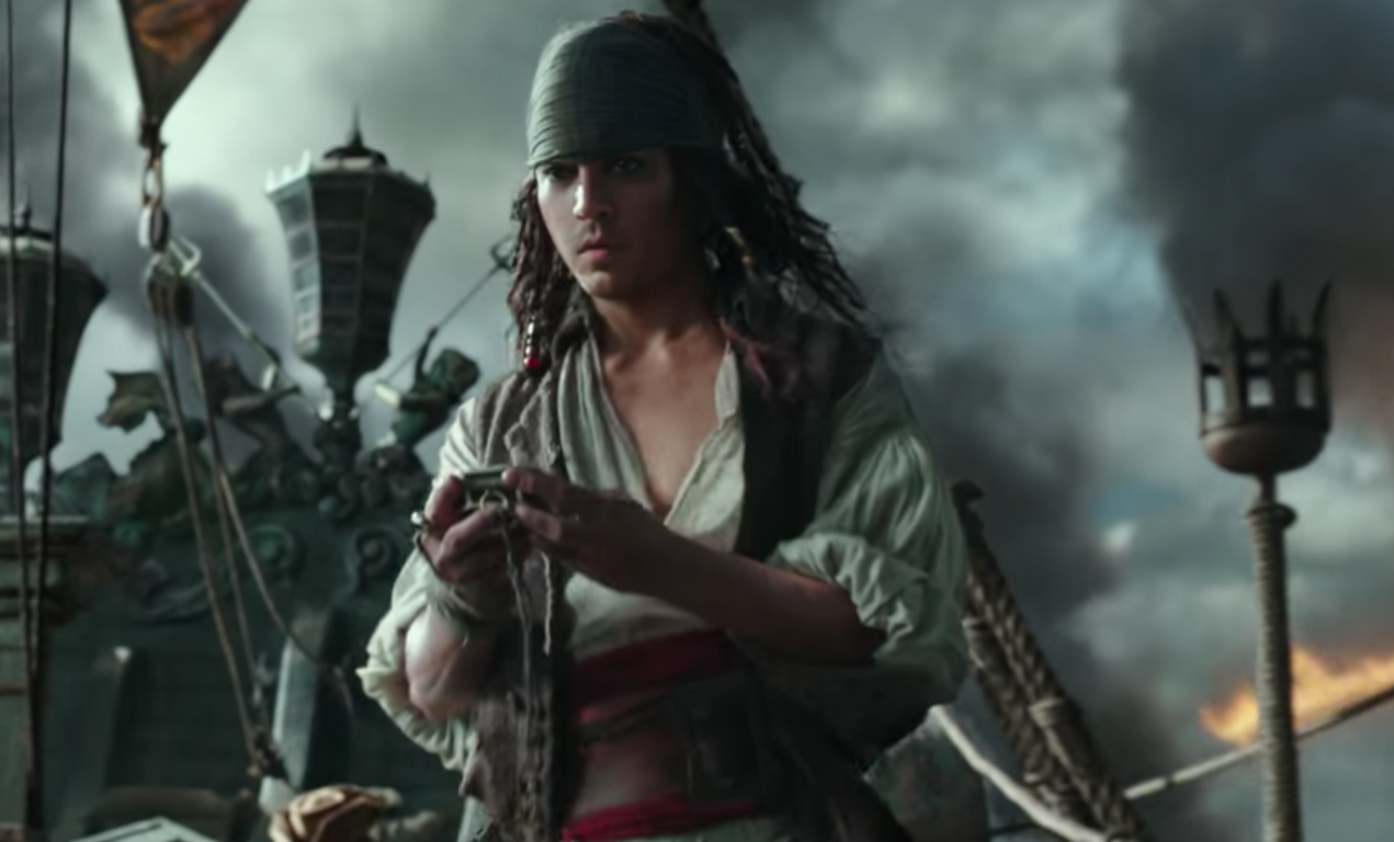 Jack Sparrow joven en el trailer de Piratas del Caribe: La venganza de Salazar