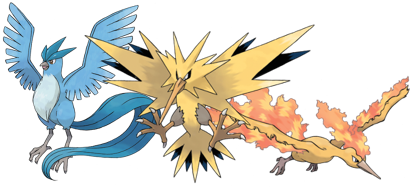 Legendarios Articuno, Zapdos, Moltres PokÃ©mon Go