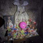 El altar en el hotel abandonado en la colonia Doctores