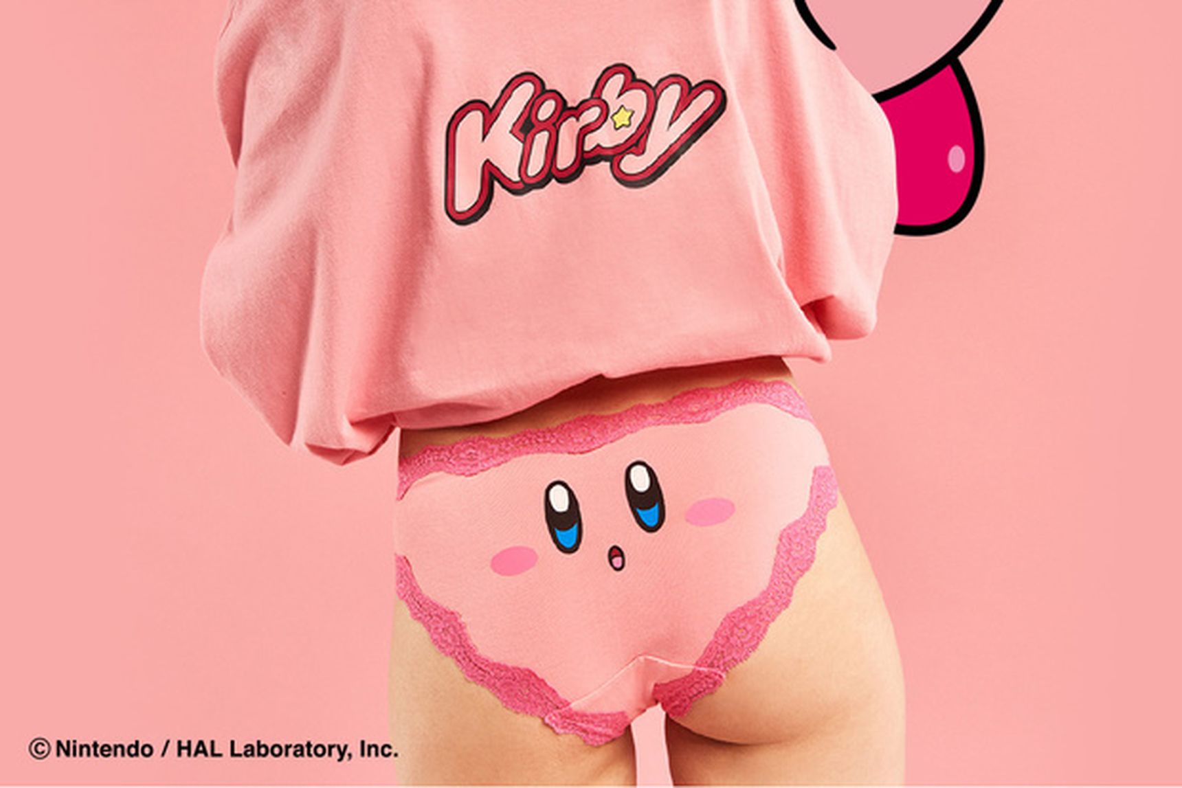 Colecci{on de pijamas y ropa interior de Kirby por Peach John