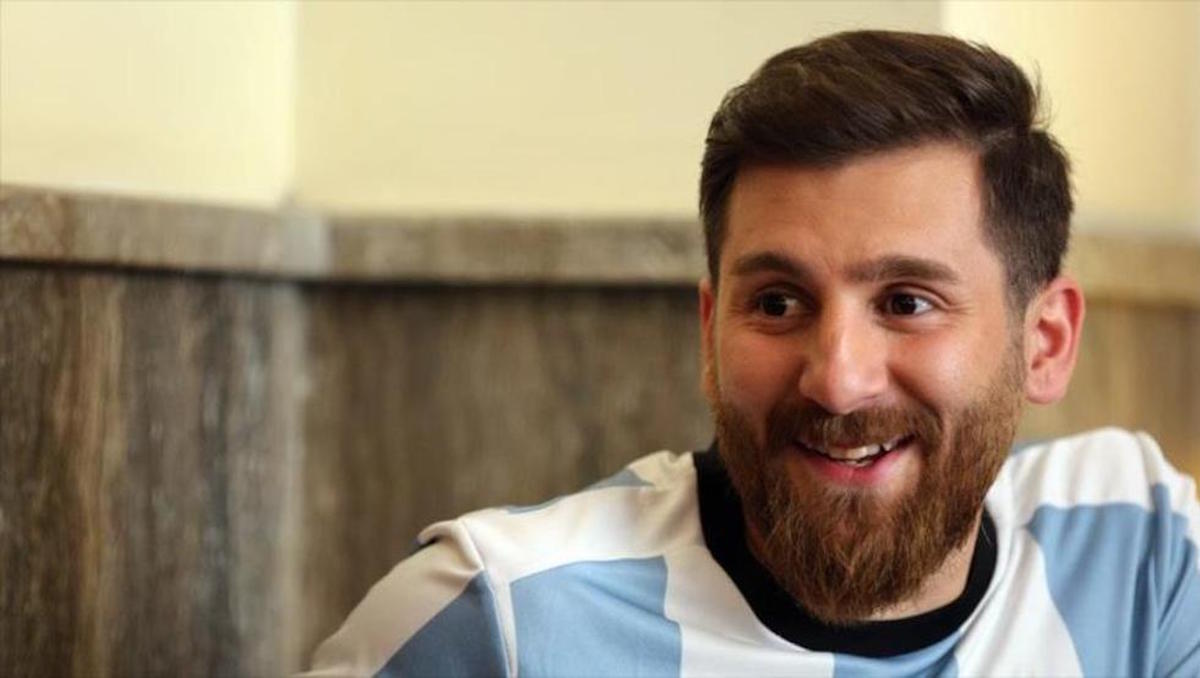 "Gemelo" de Lionel Messi causa furor en IrÃ¡n