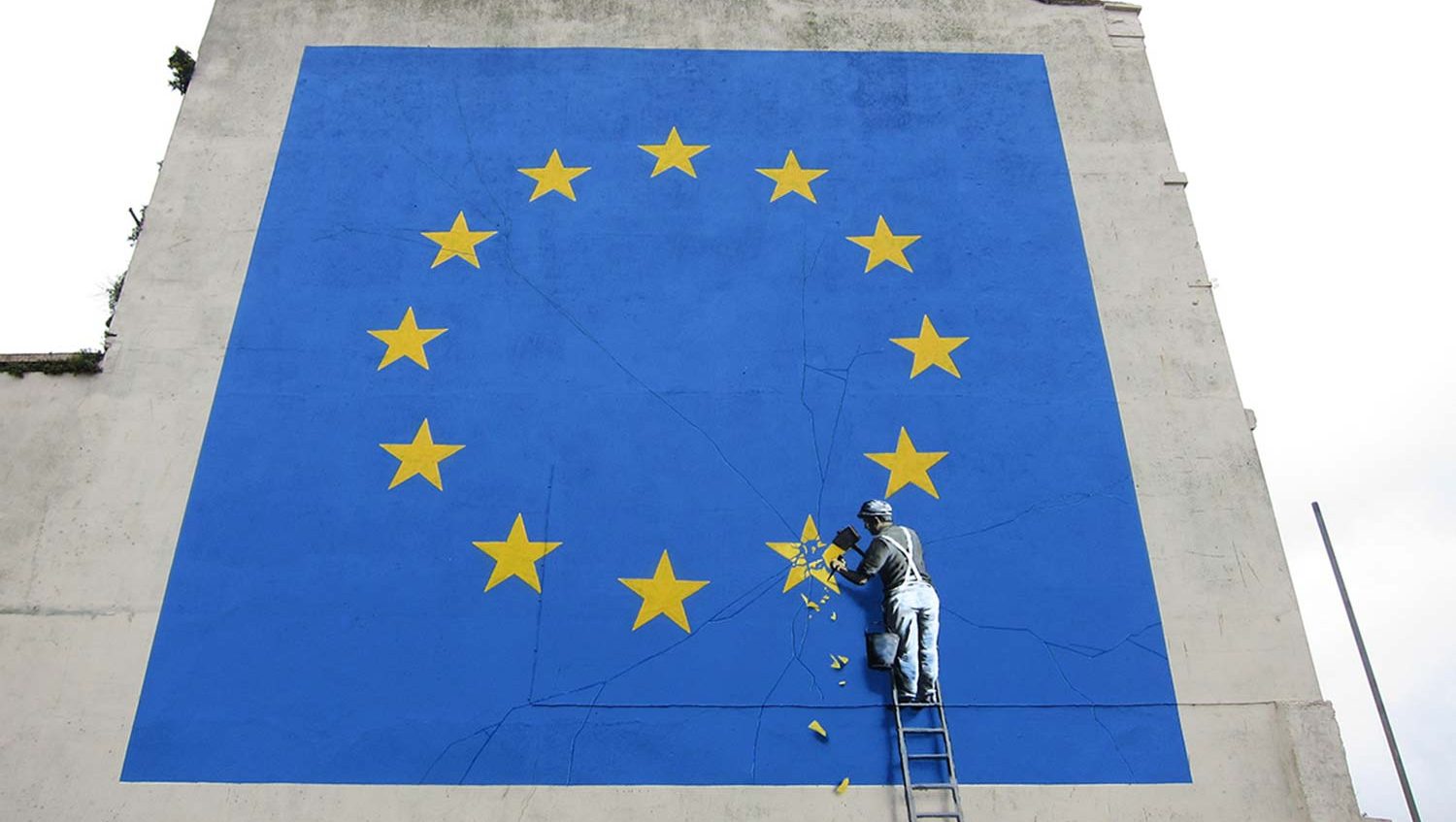 Banksy reaparece en Inglaterra con una nueva obra sobre el "Brexit"