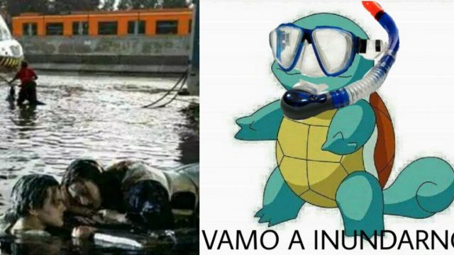 Memes de la lluvia y el granizo en la CDMX