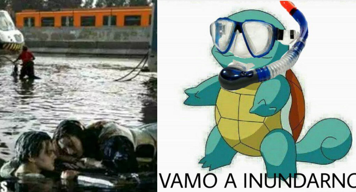 Memes de la lluvia y el granizo en la CDMX