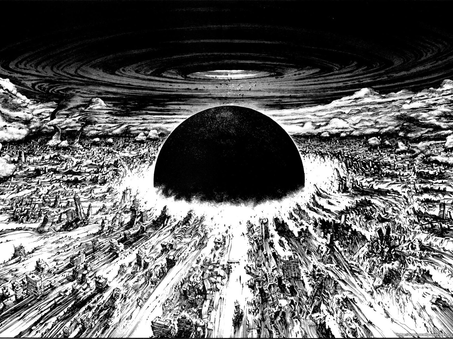 La destrucción de Tokio en Akira
