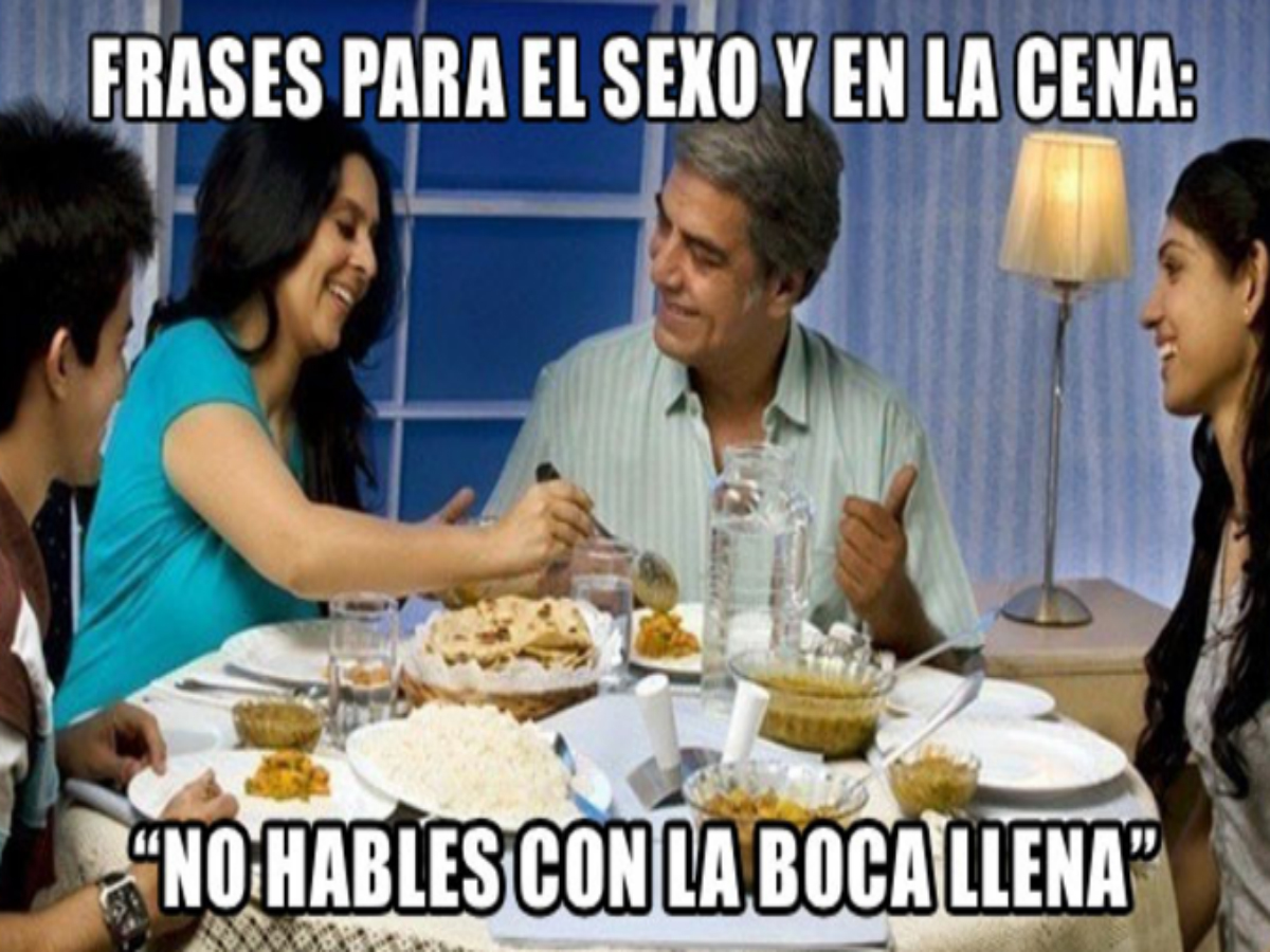 Frases puedes usar durante el sexo y en cena familiar