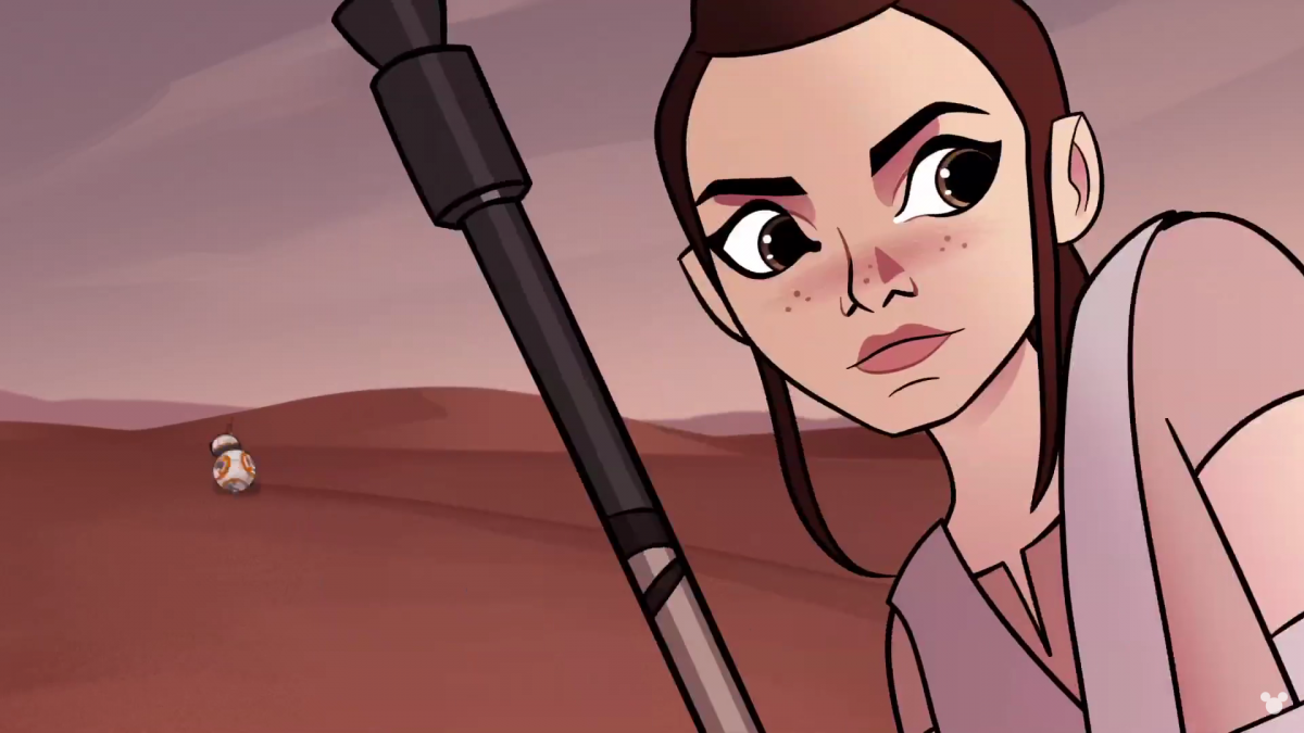 Rey y BB-8 en Star Wars: Forces of Destiny