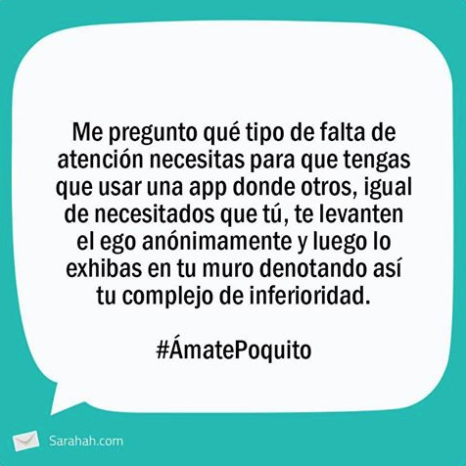 Anonimato digital desde Sarahah