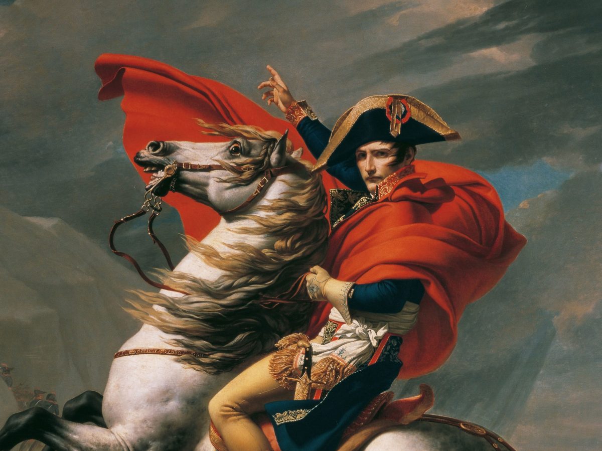 NapolÃ©on cruzando los Alpes, por Jacques-Louis David