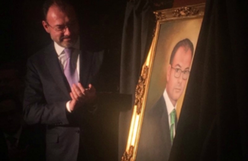 Cuadro de Videgaray, José Antonio Meade, Luis Videgaray, Retrato, Óleo, Cuadro
