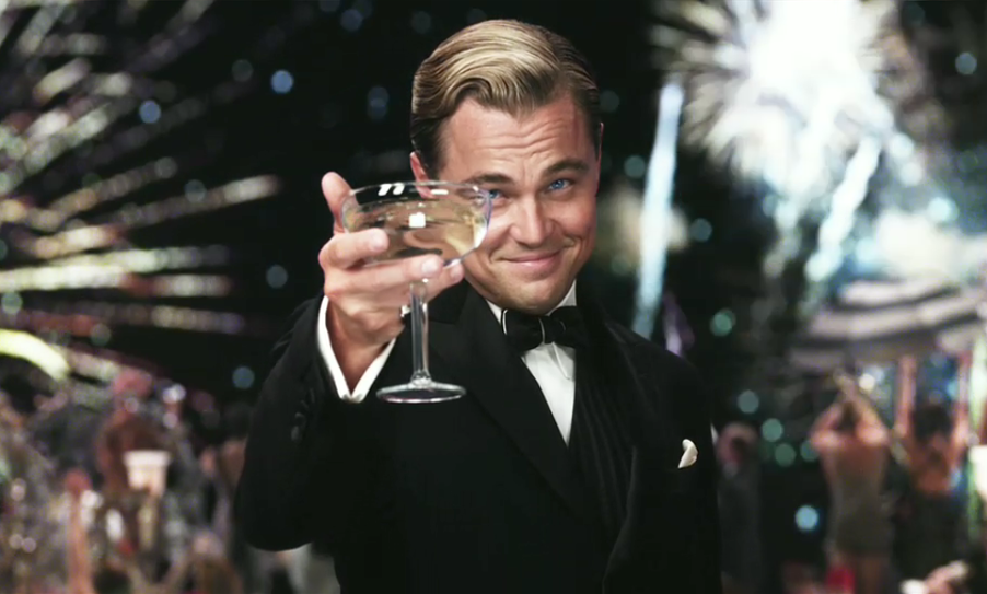 Loenardo DiCaprio, escena de El Gran Gatsby