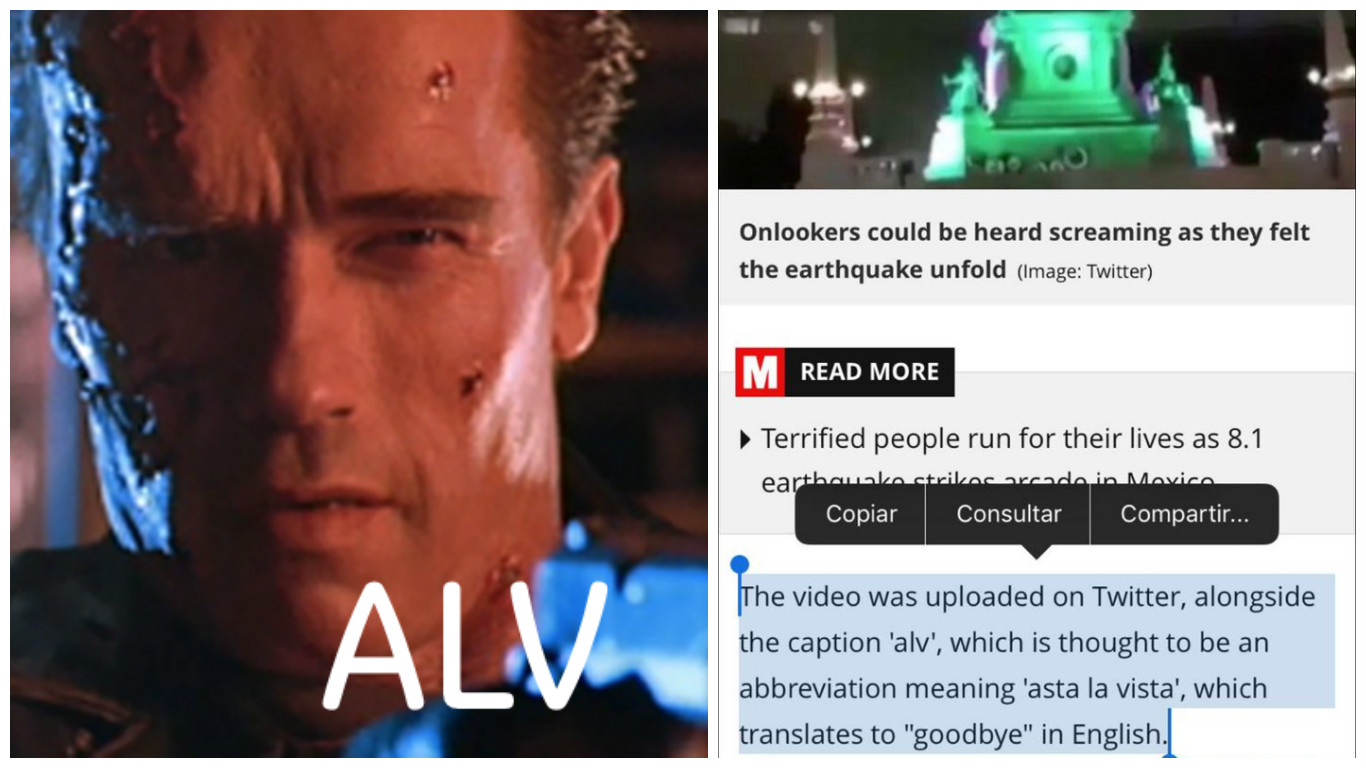 Diario británico confunde alv con asta la vista