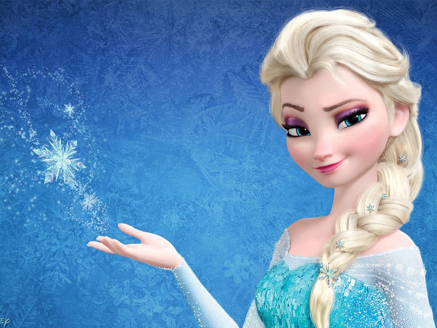 Elsa, reina de Arendelle, de la película Frozen, de Disney